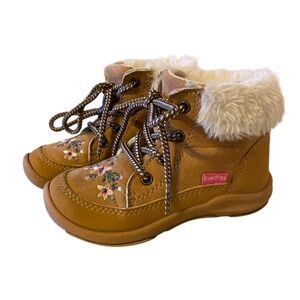 OshKosh BGosh Ramira Toddler Girls Fashion Boots Size 10M Brown Tan winter boots
